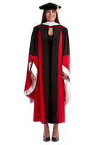 Stanford Complete Doctoral Regalia Set - Art/Humanities/MathDoctoral Gown, Hood, and Eight-Sided Cap/Tam with Tassel