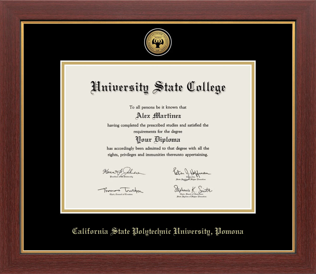 Marco del diploma Medallón de UC Merced