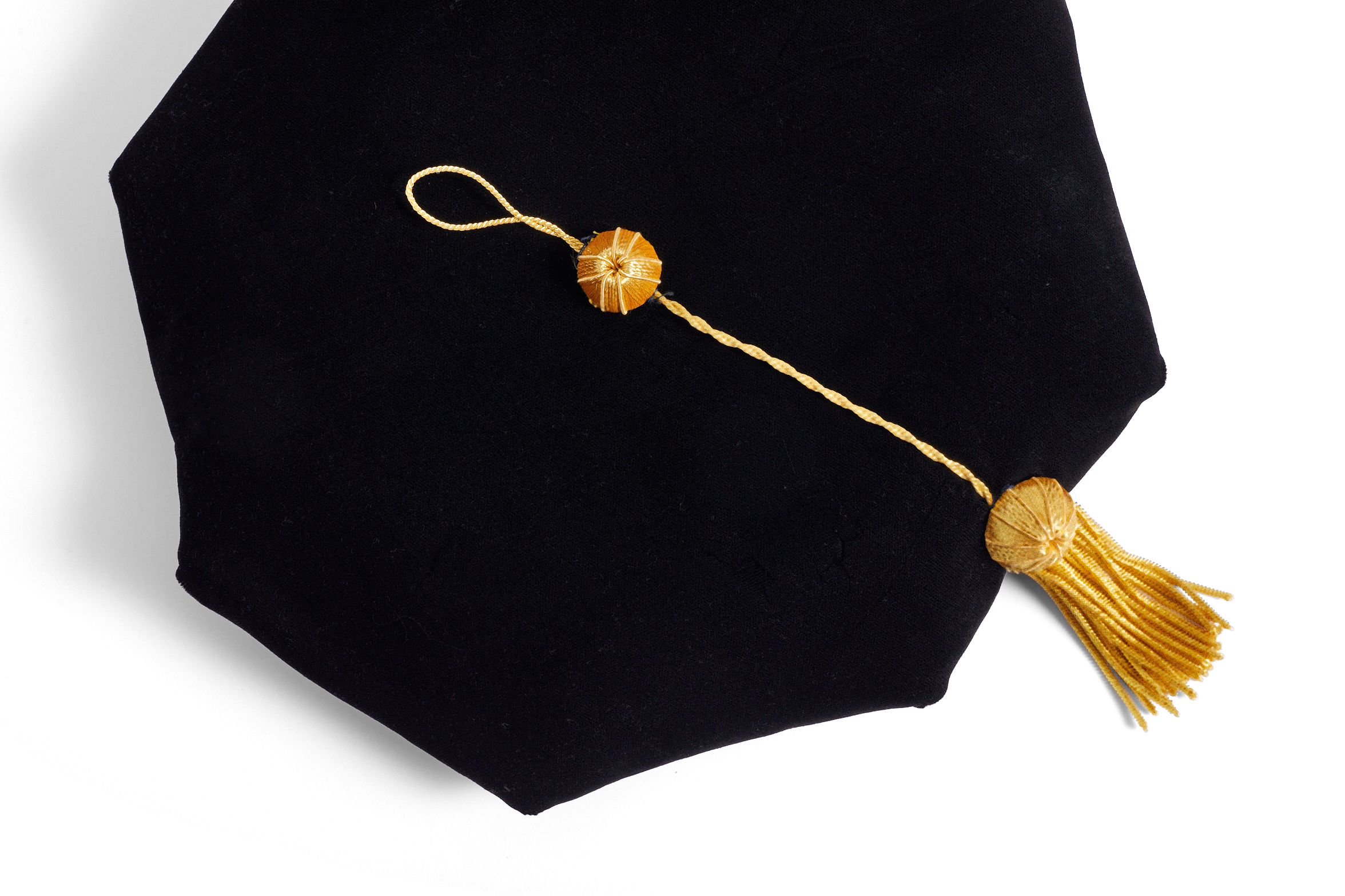 UMass Amherst 8-Sided Doctoral Tam (Cap) with Gold Tassel