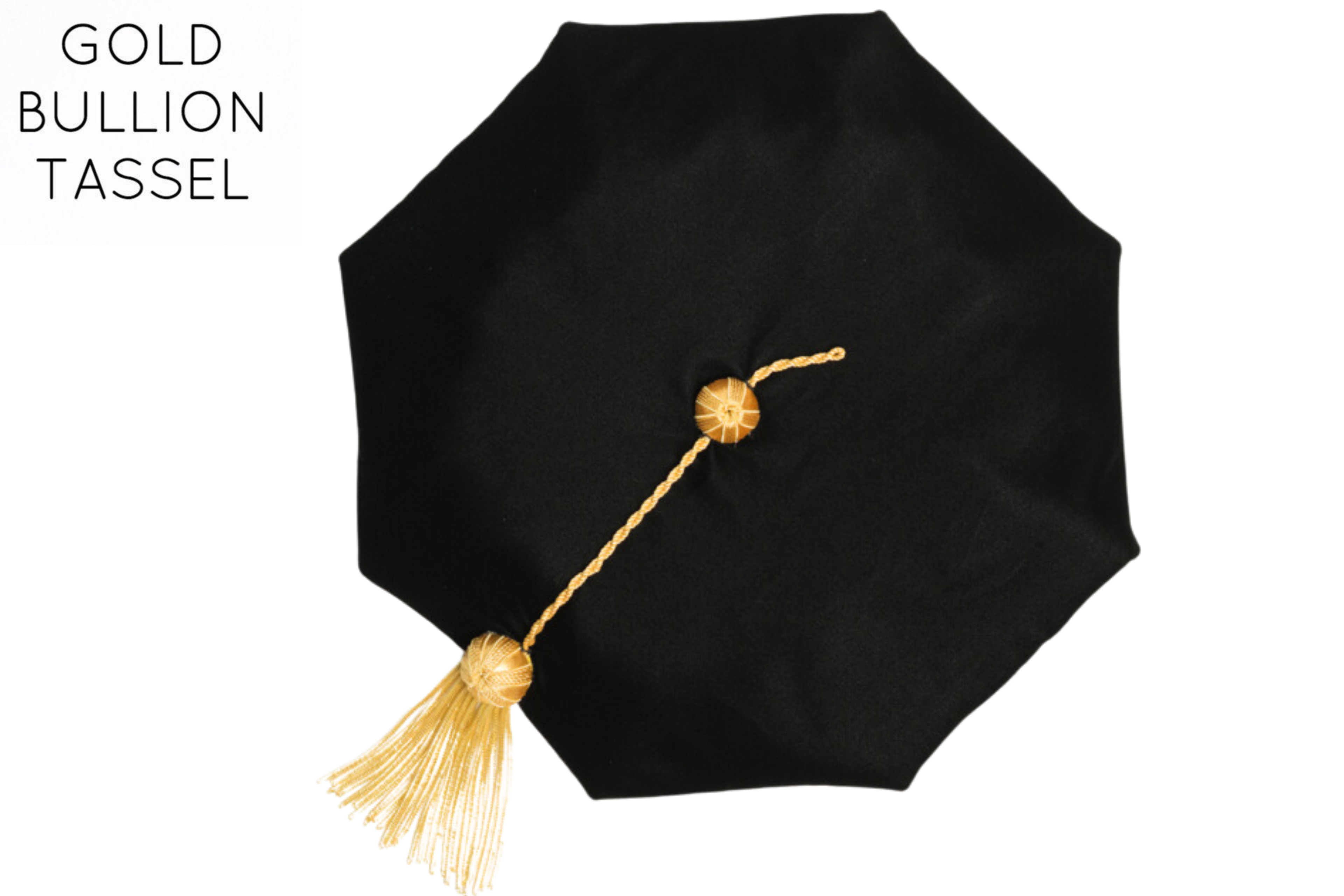University of Arkansas 8-Sided Doctoral Tam (Cap) with Gold Tassel
