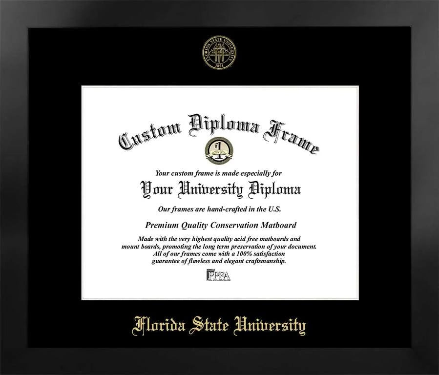 CAPGOWN | Florida State University Manhattan Diploma Frame. Designed and made in USA.