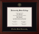 CAPGOWN | Florida State University Cherry Wood Diploma Frame for Bachelor's, Master's, and PhD Graduates. Designed and made in USA.