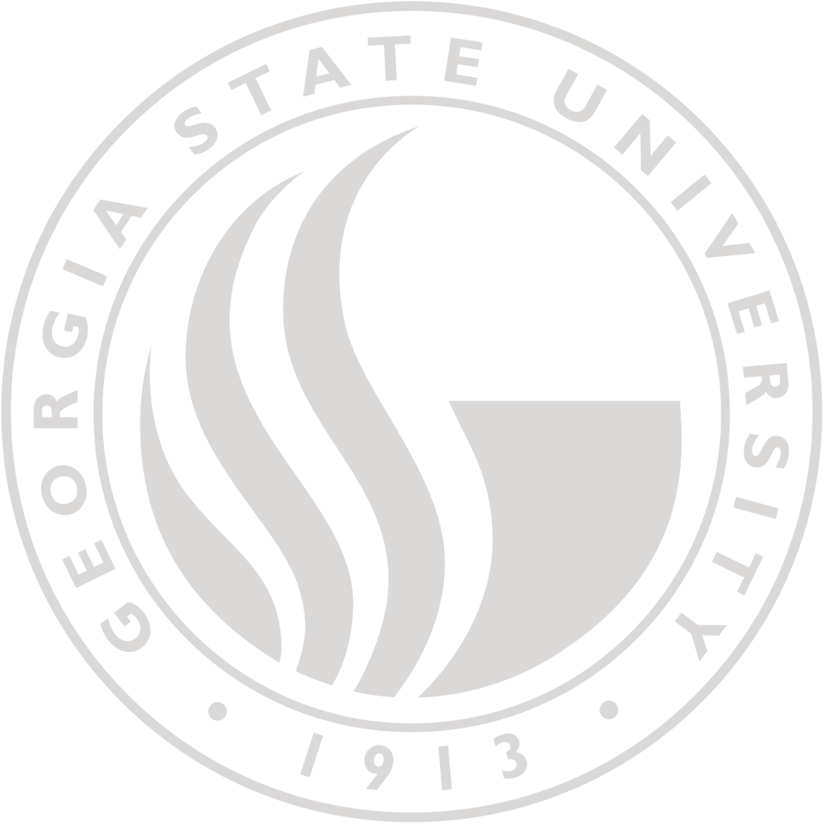 CAPGOWN | Georgia State University Silver Embossed Logo