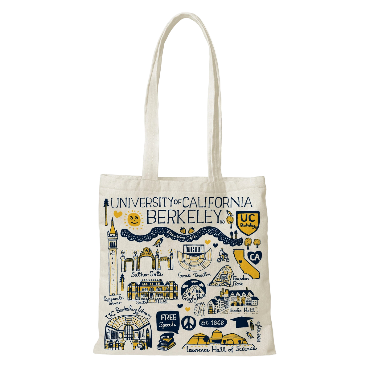 UC Berkeley Tote Bag Designed by Julia Gash