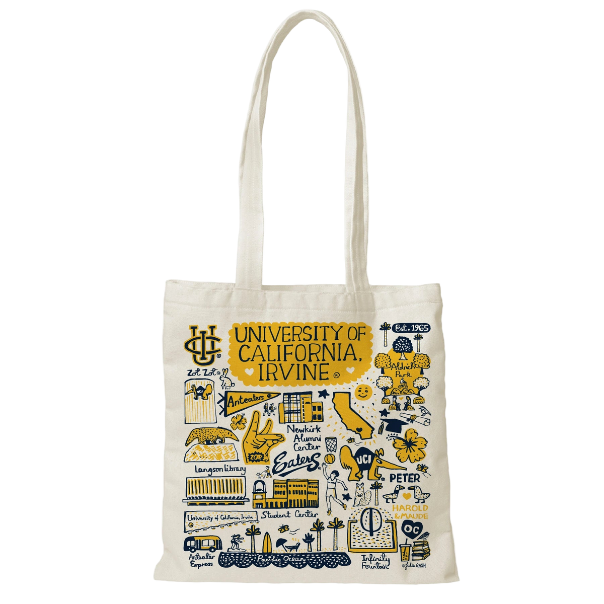 UC Irvine Tote Bag Designed by Julia Gash