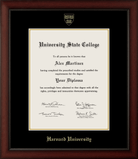 CAPGOWN | Harvard University Cherry Wood Diploma Frame for Doctoral Graduates. Designed and made in USA.