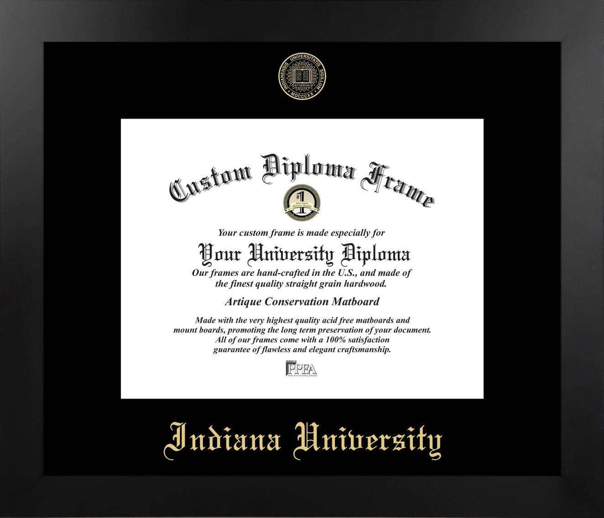 CAPGOWN | Indiana University – Bloomington Manhattan Diploma Frame. Designed and made in USA.