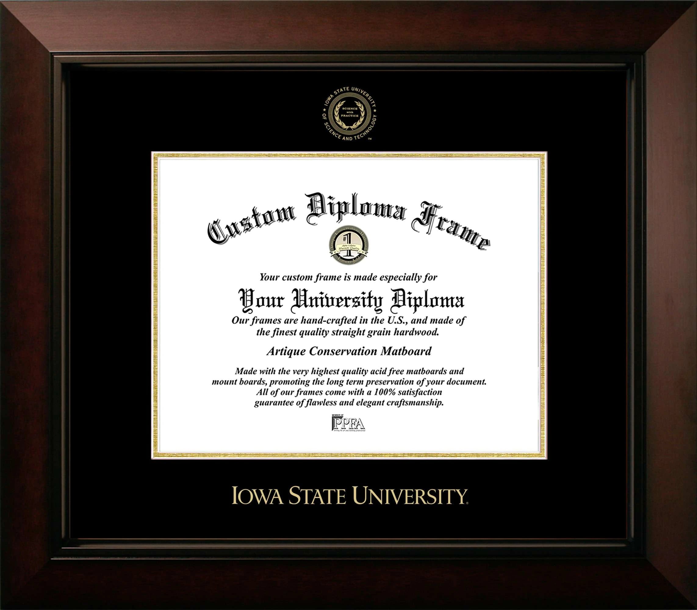 CAPGOWN | Iowa State Legacy Diploma Frame. Designed and made in USA.