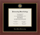 CAPGOWN | Kent State University Medallion Diploma Frame for Bachelor, Master, and Doctoral Graduates. Designed and made in USA.