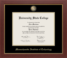 CAPGOWN | MIT Medallion Diploma Frame for Doctoral Graduates. Designed and made in USA.