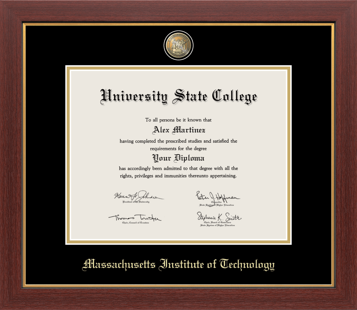Marco del diploma Medallón del MIT