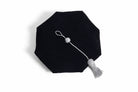 Ohio State University eight-corner black velvet doctoral tam with gray tassel