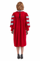 Ohio State University Ph.D. doctoral gown back view