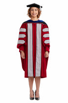 Ohio State University Ph.D. doctoral gown, hood, and tam