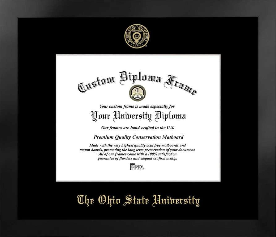 CAPGOWN | Ohio State Manhattan Diploma Frame. Designed and made in USA.