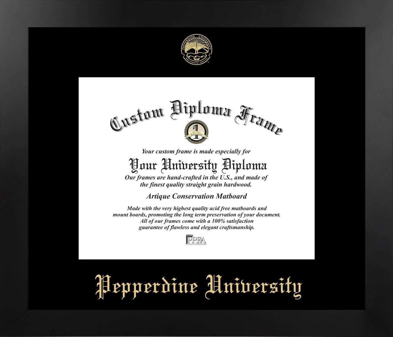 CAPGOWN | Pepperdine University Manhattan Diploma Frame. Designed and made in USA.