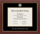 CAPGOWN | San Jose State University Medallion Diploma Frame for Bachelor, Master, and Doctoral Graduates. Designed and made in USA.