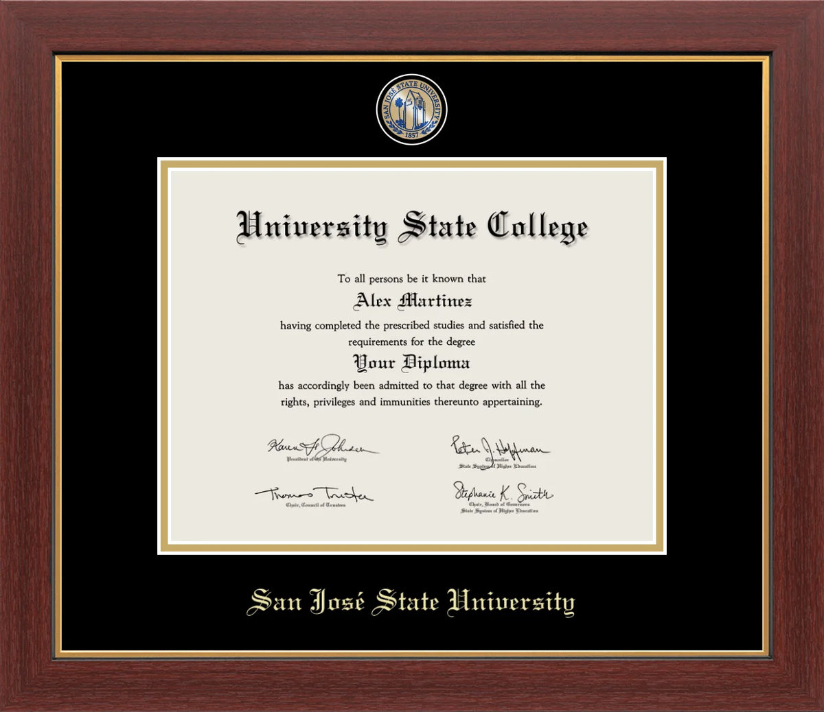 Marco del diploma Medallón de UC Merced