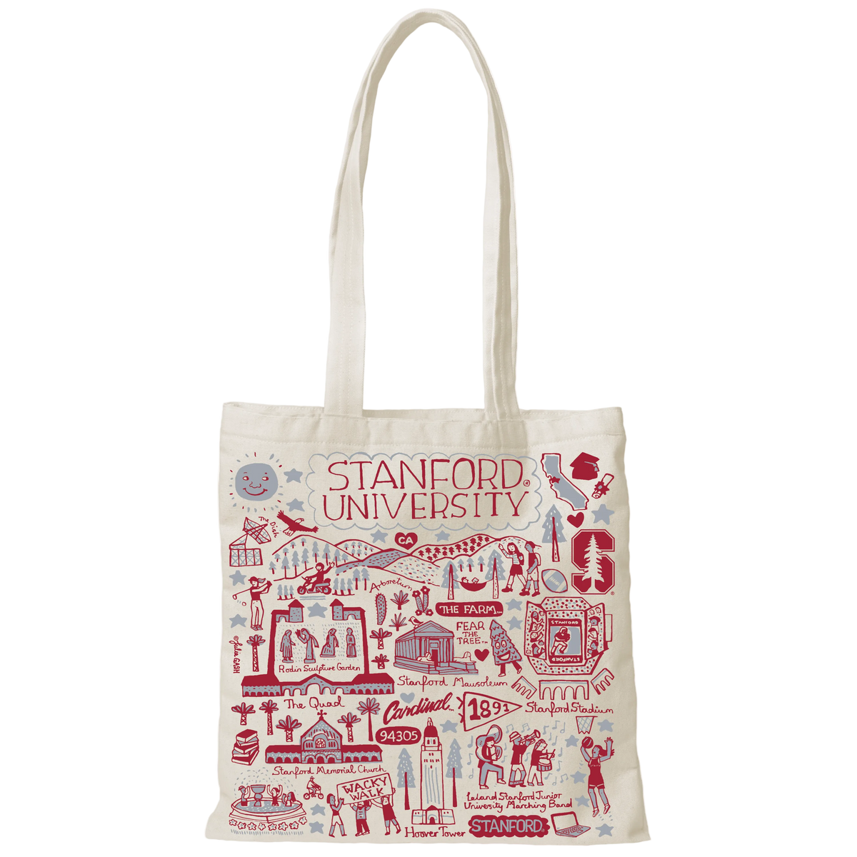 Stanford University Tote Bag Designed by Julia Gash