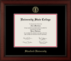 CAPGOWN | Stanford University Cherry Wood Diploma Frame for Doctoral Graduates. Designed and made in USA.