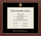 CAPGOWN | University of Tennessee Medallion Diploma Frame for Bachelor, Master, and Doctoral Graduates. Designed and made in USA.