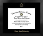 Texas State University Manhattan Diploma Frame