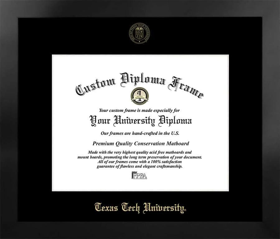 Texas Tech University Manhattan Diploma Frame