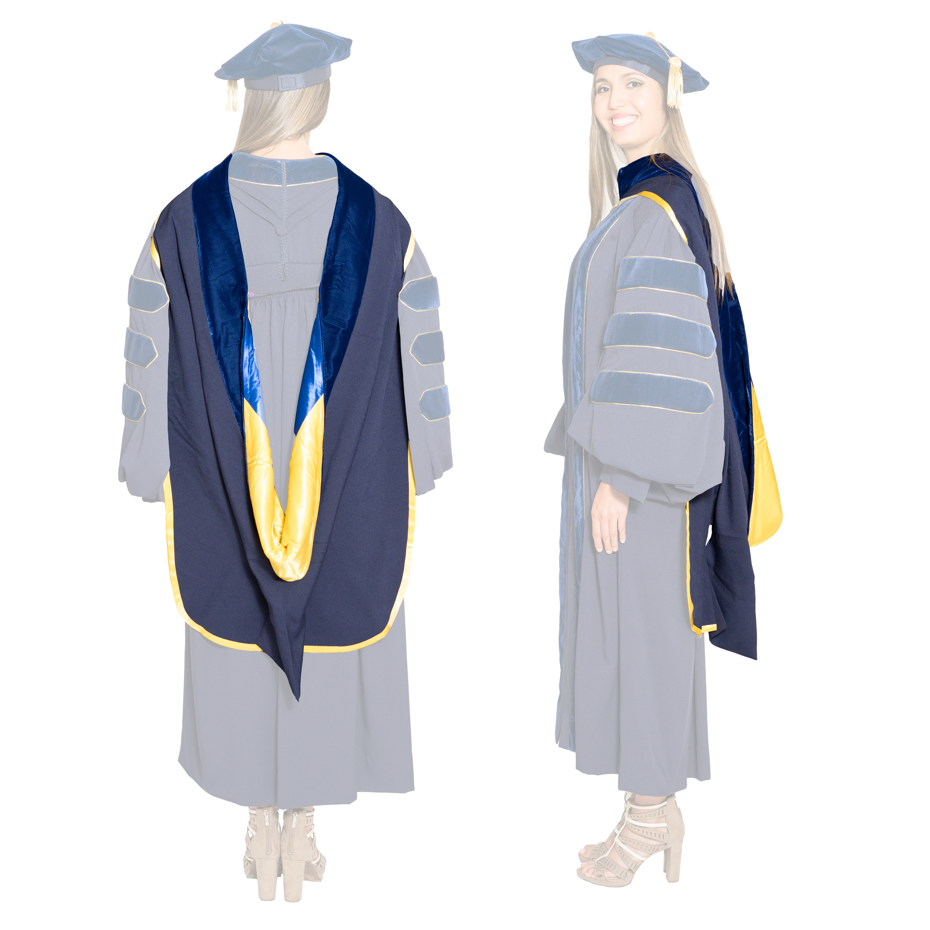 Doctoral Deluxe Package (Includes Hood and Tam) - University Cap & Gown