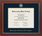 CAPGOWN | UCLA Medallion Diploma Frame for Doctoral Graduates. Designed and made in USA.