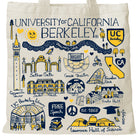 UC Berkeley tote bag with landmark drawings | CAPGOWN