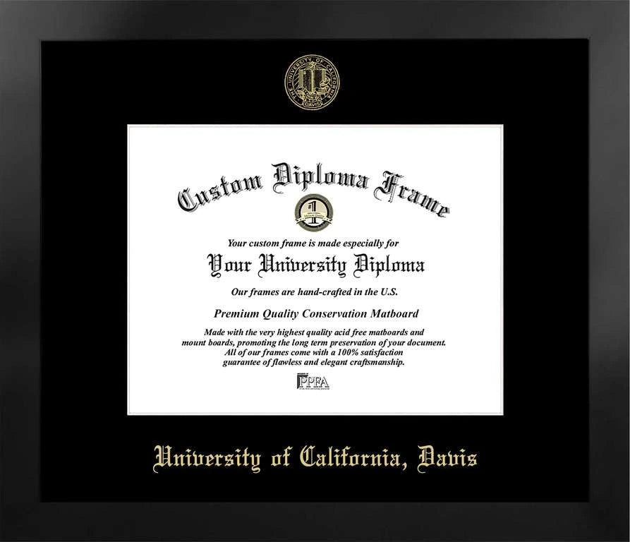CAPGOWN | UC Davis Manhattan Diploma Frame. Designed and made in USA.
