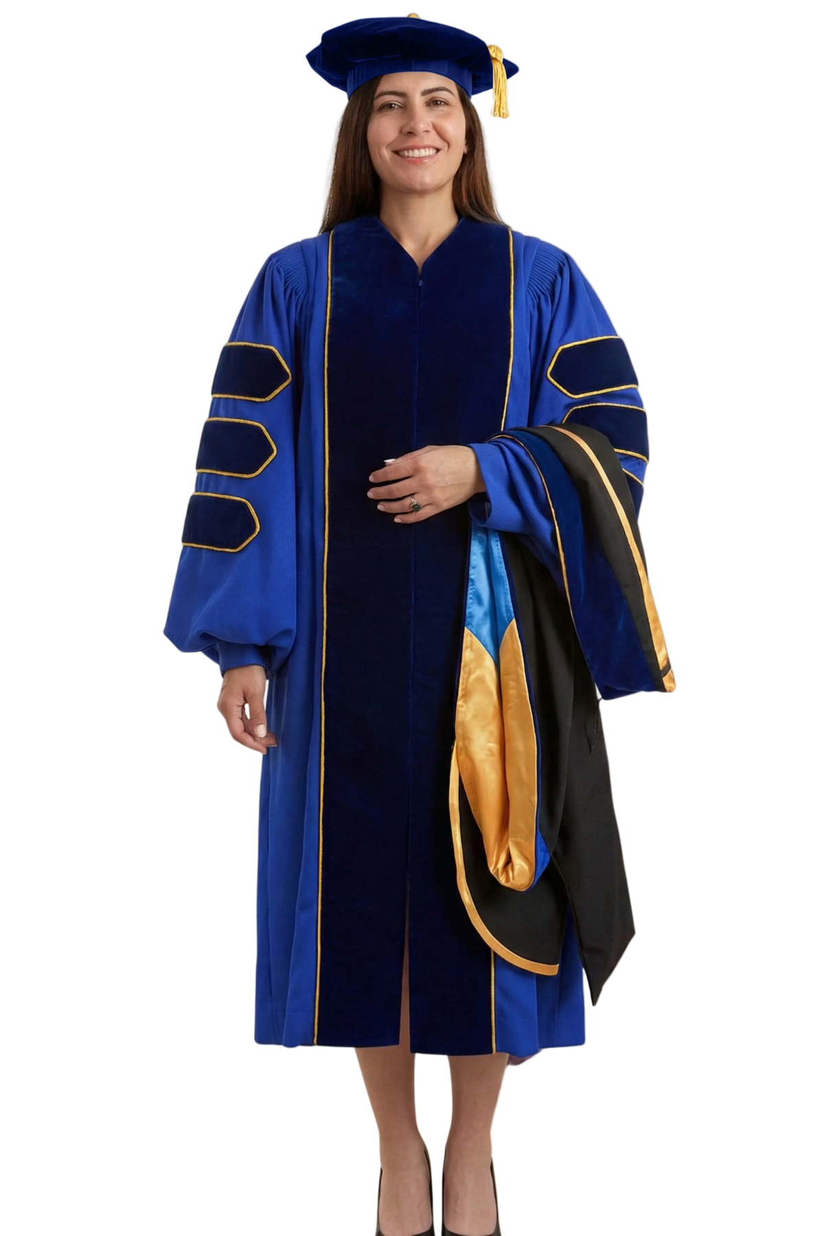 Regalia doctoral completa para UC Santa Cruz