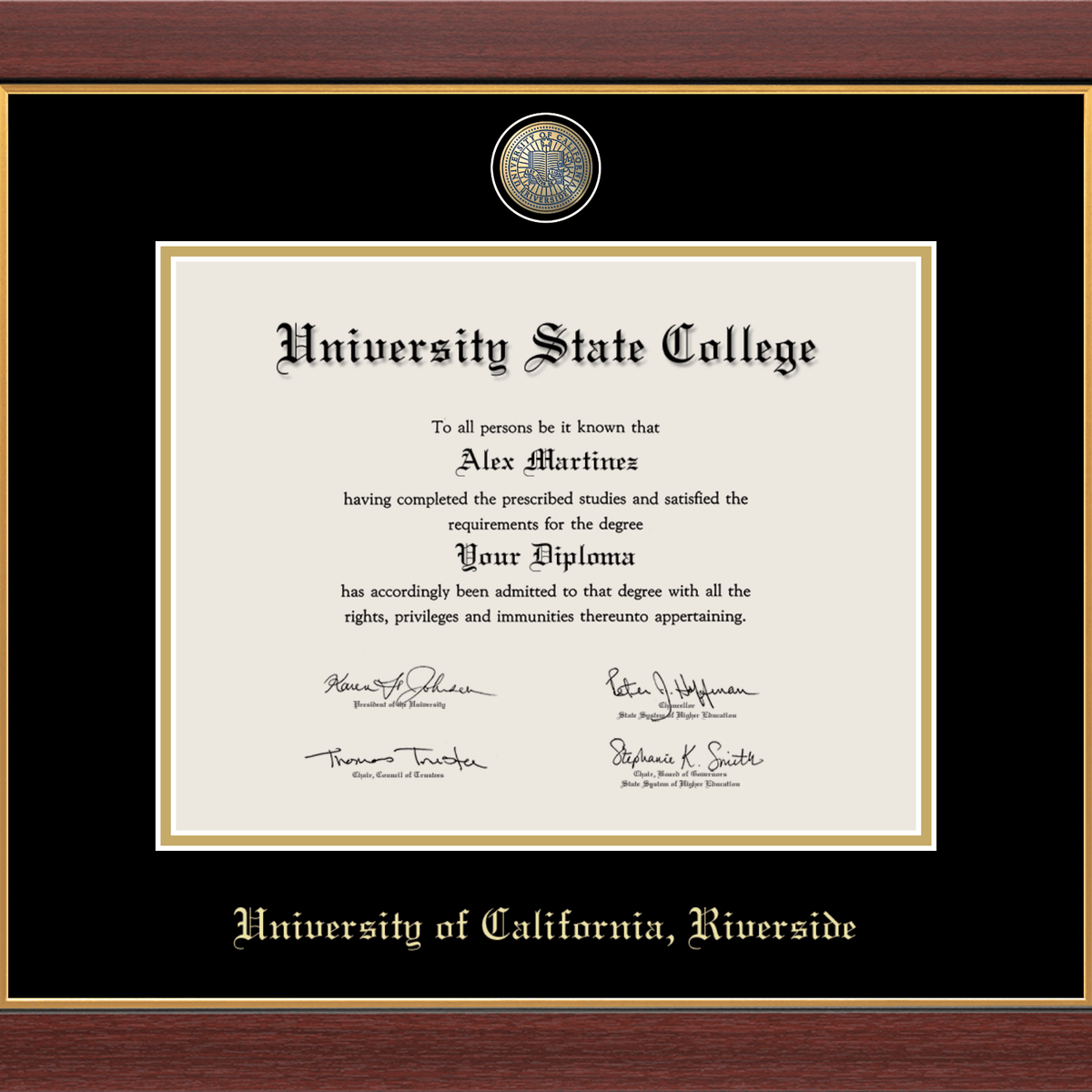 UC Riverside Medallion Diploma Frame – CAPGOWN