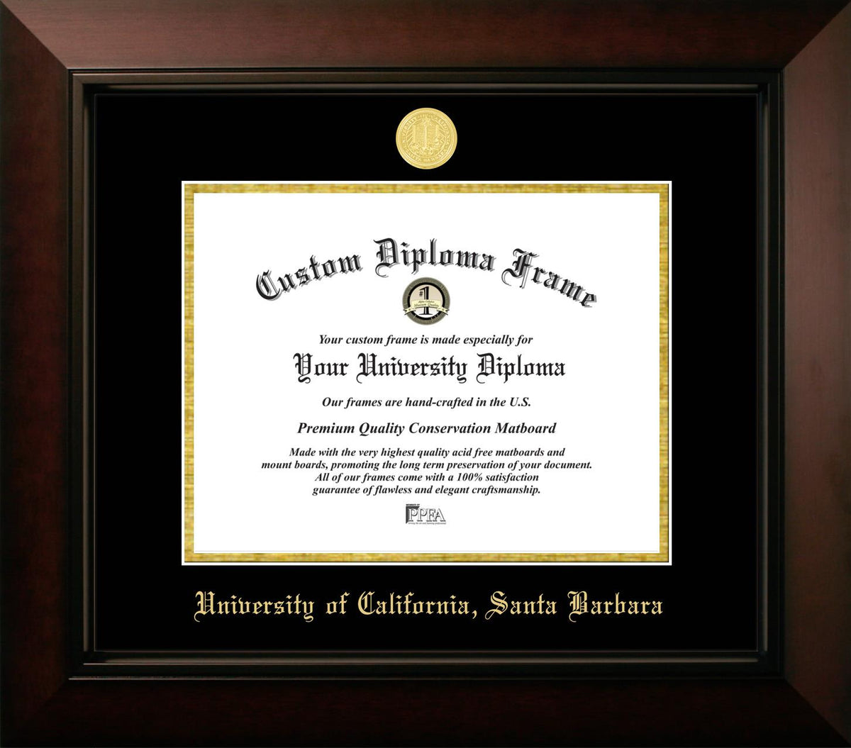Marco del diploma medallón de UCLA
