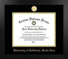 CAPGOWN | UC Santa Cruz Manhattan Diploma Frame for Doctoral Graduates. Designed and made in USA.