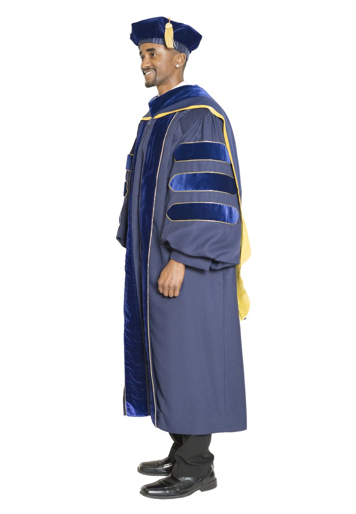 UC Merced Doctoral Gown, Hood, & Tam Regalia Set