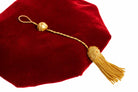 USC eight-sided rouge velvet doctoral tam with gold bullion tassel