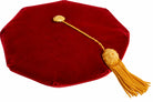 USC eight-sided rouge velvet doctoral tam with gold bullion tassel