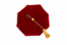 USC eight-sided rouge velvet doctoral tam with gold bullion tassel