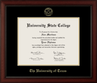 CAPGOWN | UT Austin Cherry Wood Diploma Frame for Doctoral Graduates. Designed and made in USA.
