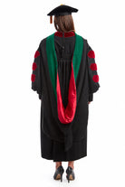 University of Wisconsin–Madison M.D. hood with green velvet trim