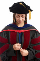 Front view of the University of Wisconsin–Madison doctoral hood