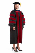 Complete University of Wisconsin–Madison doctoral regalia set