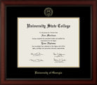 CAPGOWN | University of Georgia Cherry Wood Diploma Frame for Bachelor, Master, and Doctoral Graduates. Designed and made in USA.
