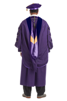 University of Albany PhD Regalia Set: Doctoral Gown, Hood, and Eight-Sided Doctoral Tam with Tassel