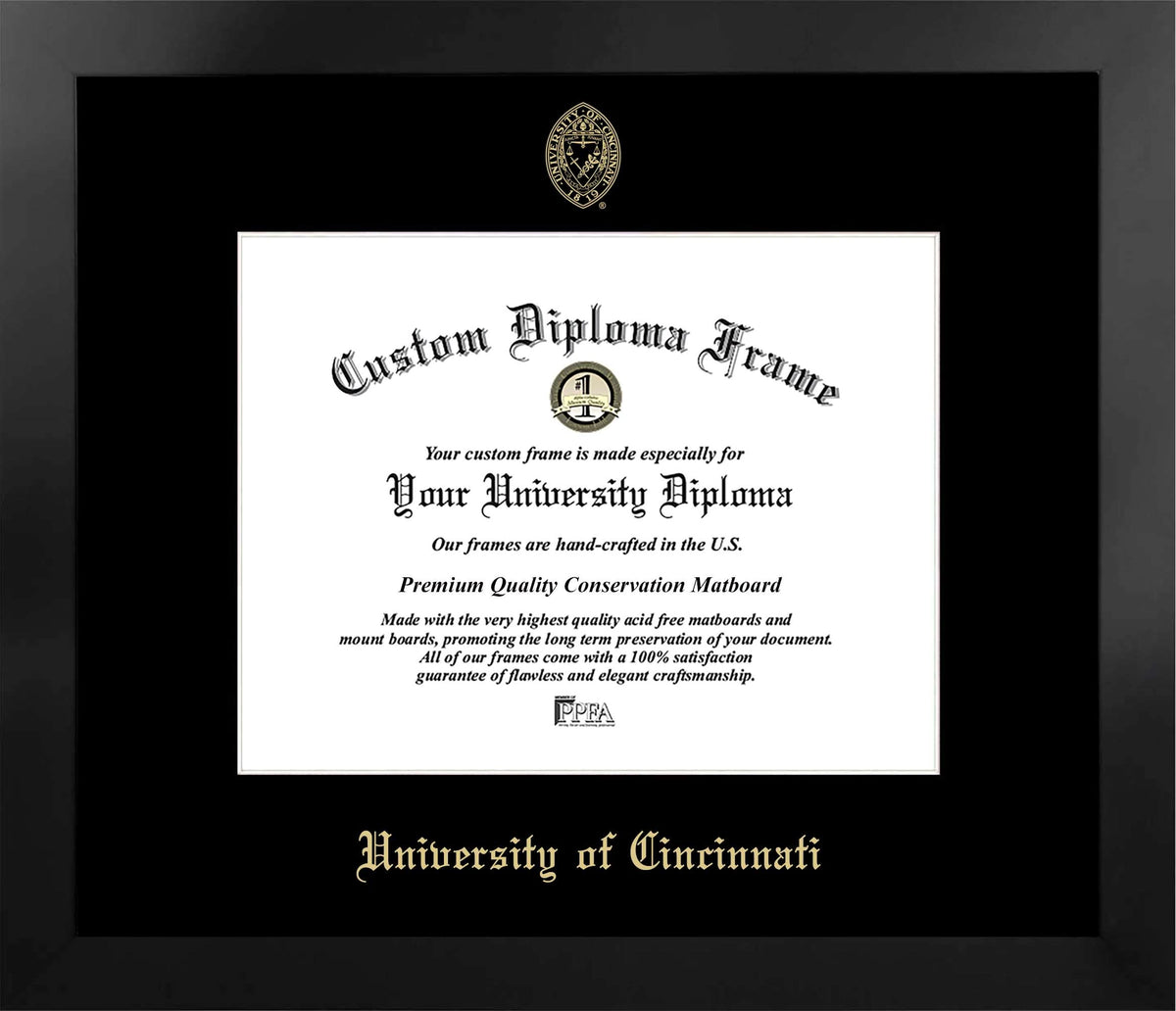 CAPGOWN | University of Cincinnati Manhattan Diploma Frame. Designed and made in USA.