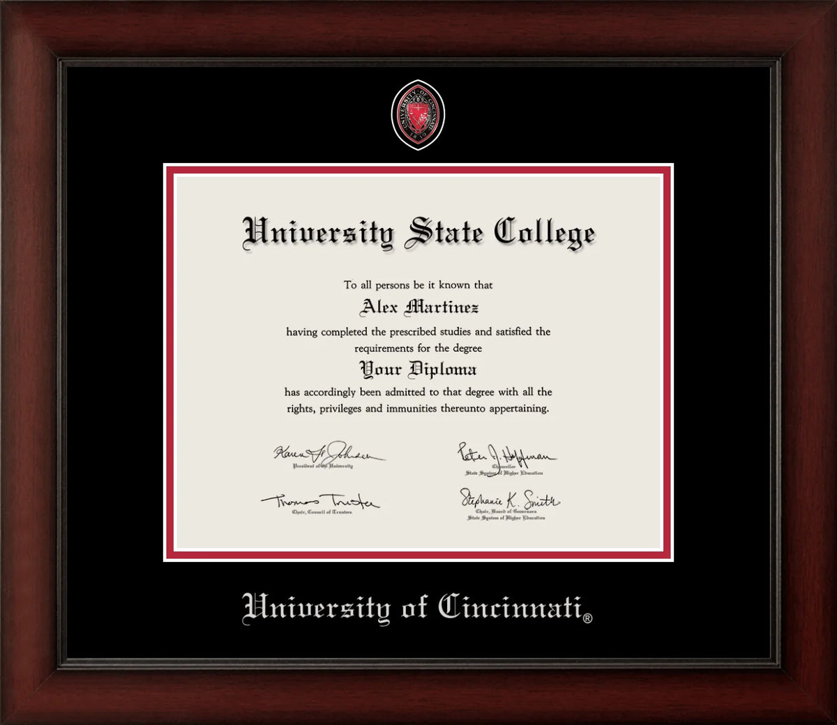 Marco del diploma Medallón de UC Merced