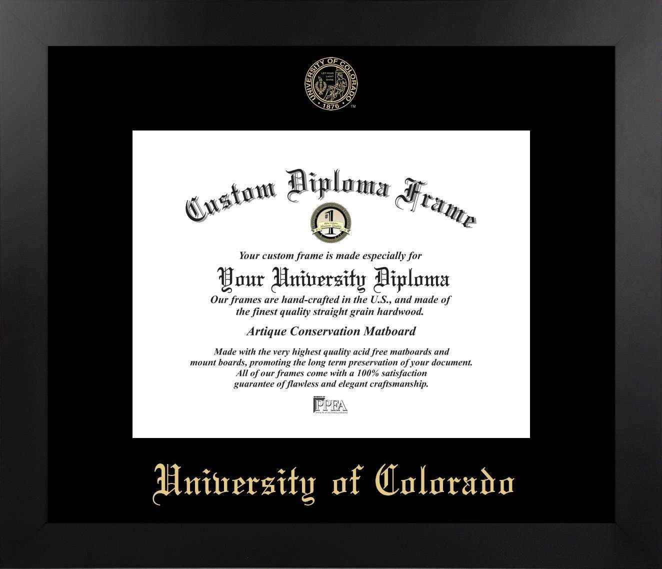 CAPGOWN | University of Colorado Boulder Manhattan Diploma Frame. Designed and made in USA.