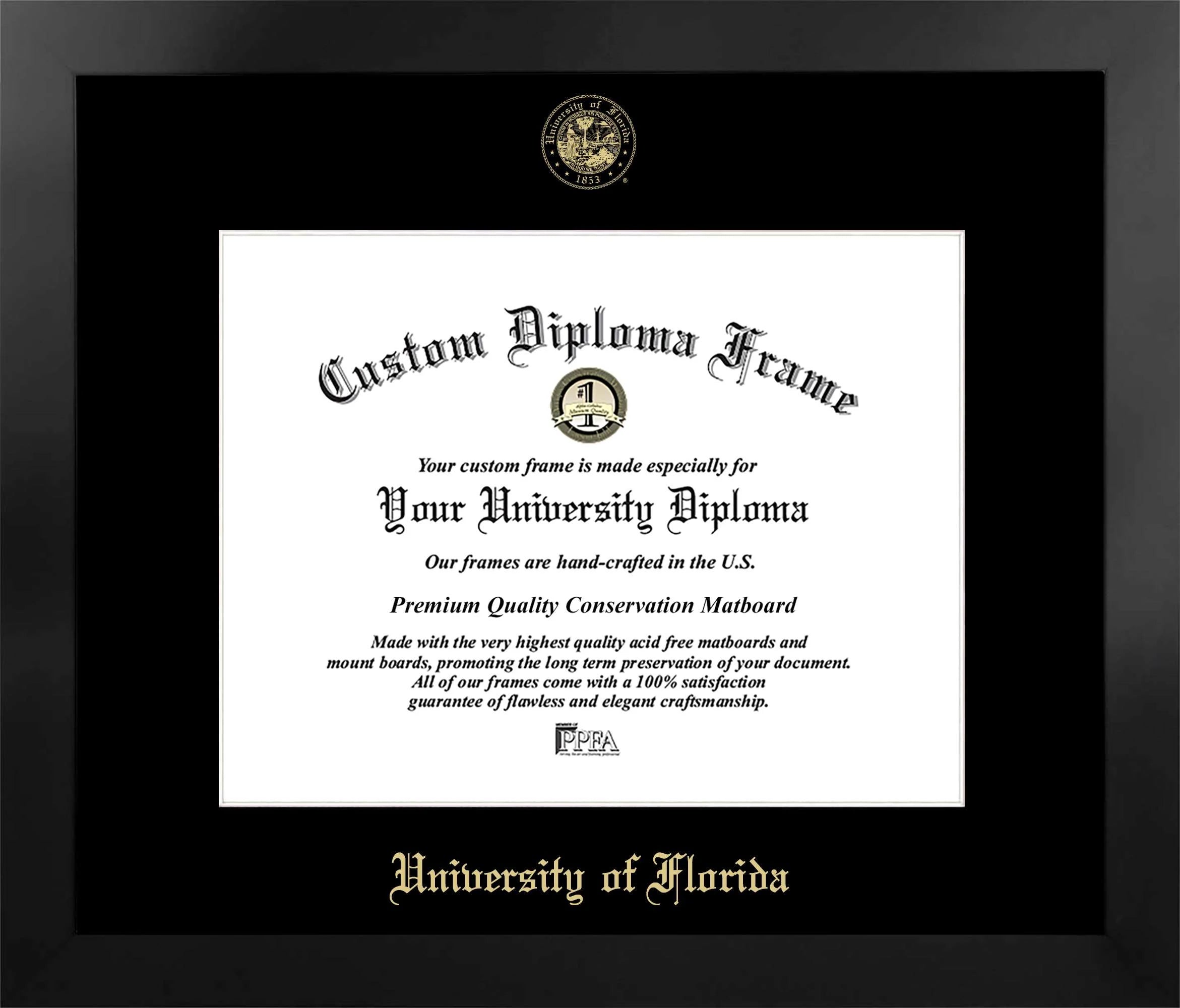 University of Florida Manhattan Diploma Frame