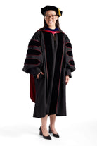 University of Georgia Doctoral Regalia Rental Set. Doctoral Gown, Hood, and Cap / Tam with Tassel